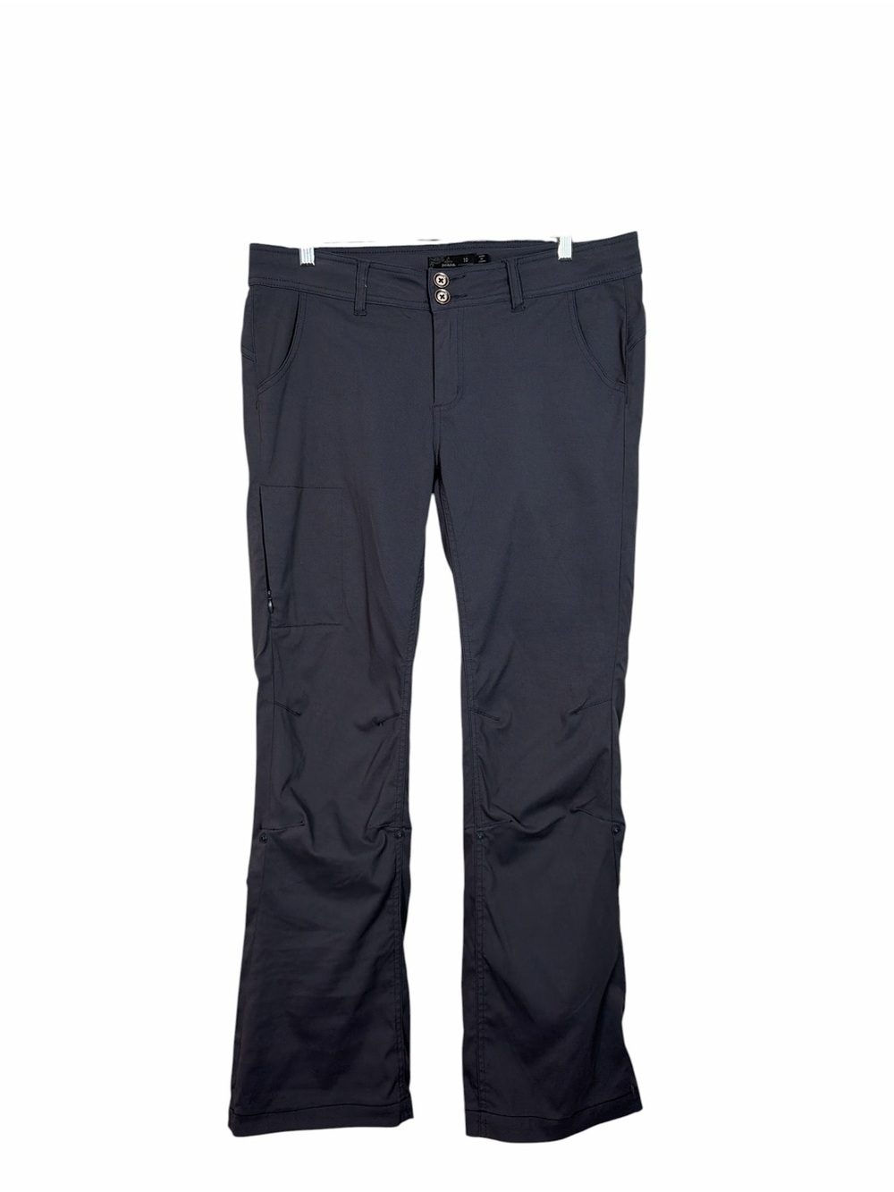 prAna Women’s Hiking Cargo Pants Size 10 Regular Gray Convertible Roll Up